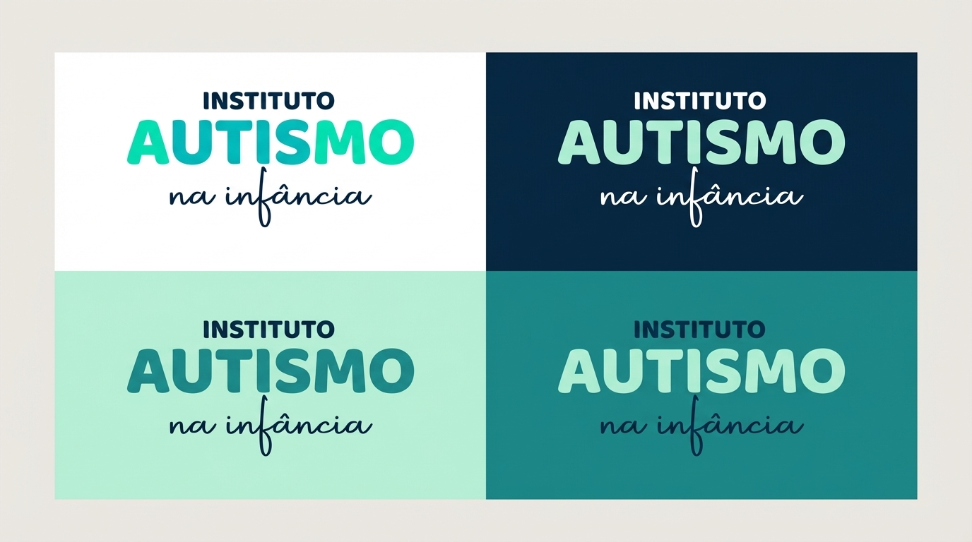 Variações do logo Instituto Autismo na Infância