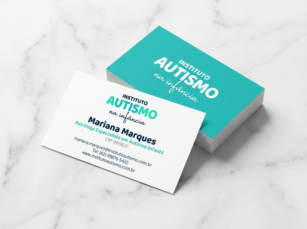 Cartão de visita Instituto Autismo na Infância