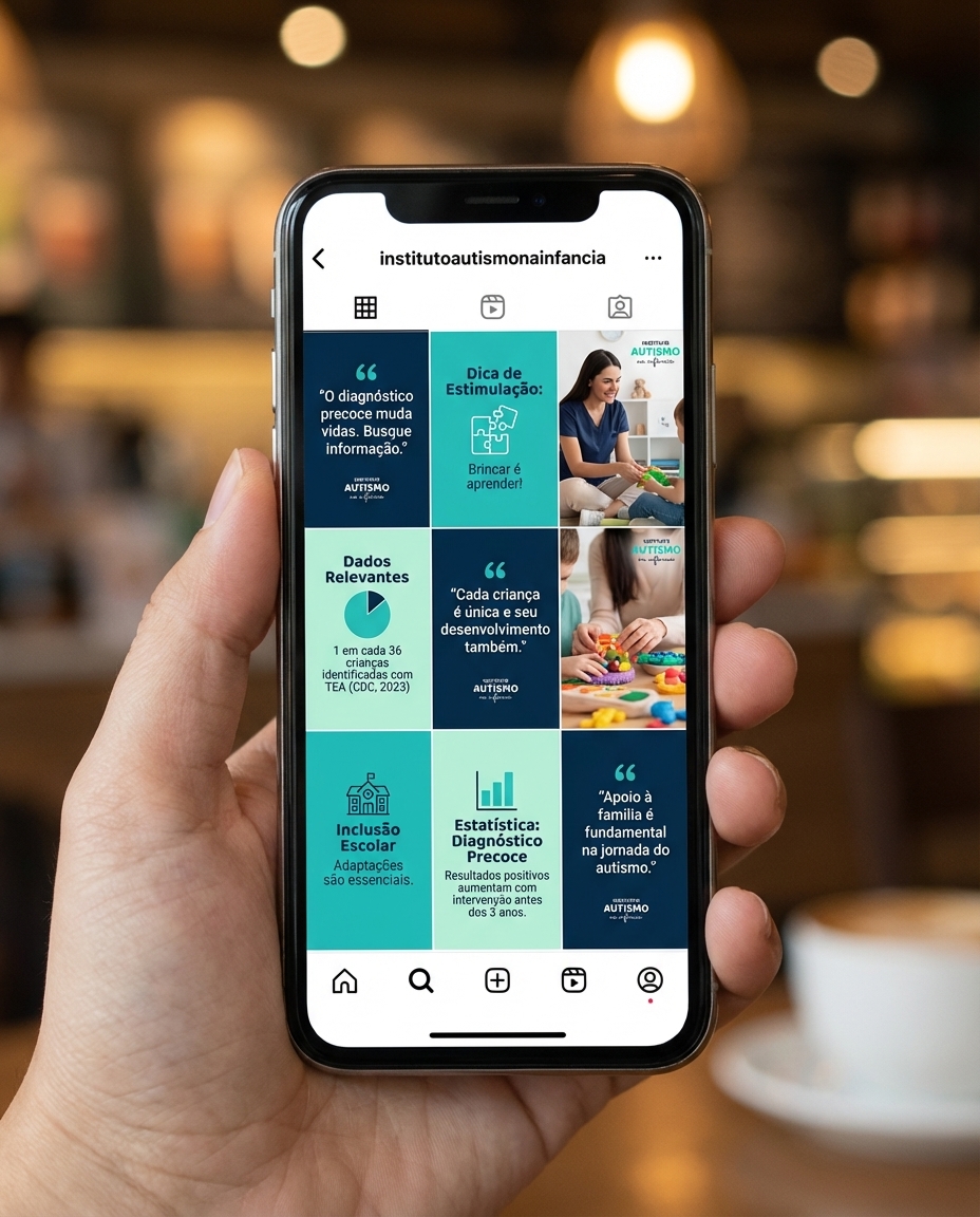 Feed Instagram Instituto Autismo na Infância